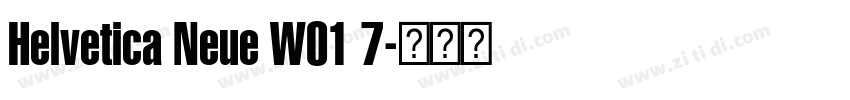 Helvetica Neue W01 7字体转换